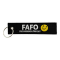 Fuck Around & Find Out (FAFO) w/ Smiley - Key Tag / Keychain