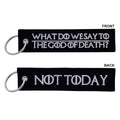 God of Death - Key Tag / Keychain (Black/White)