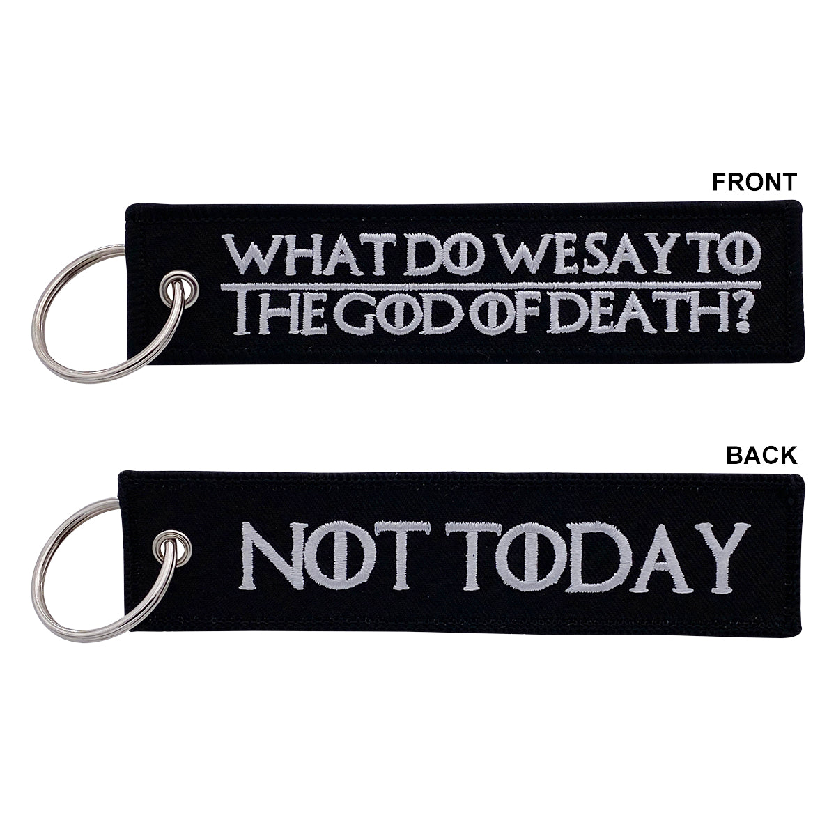 God of Death - Key Tag / Keychain (Black/White)