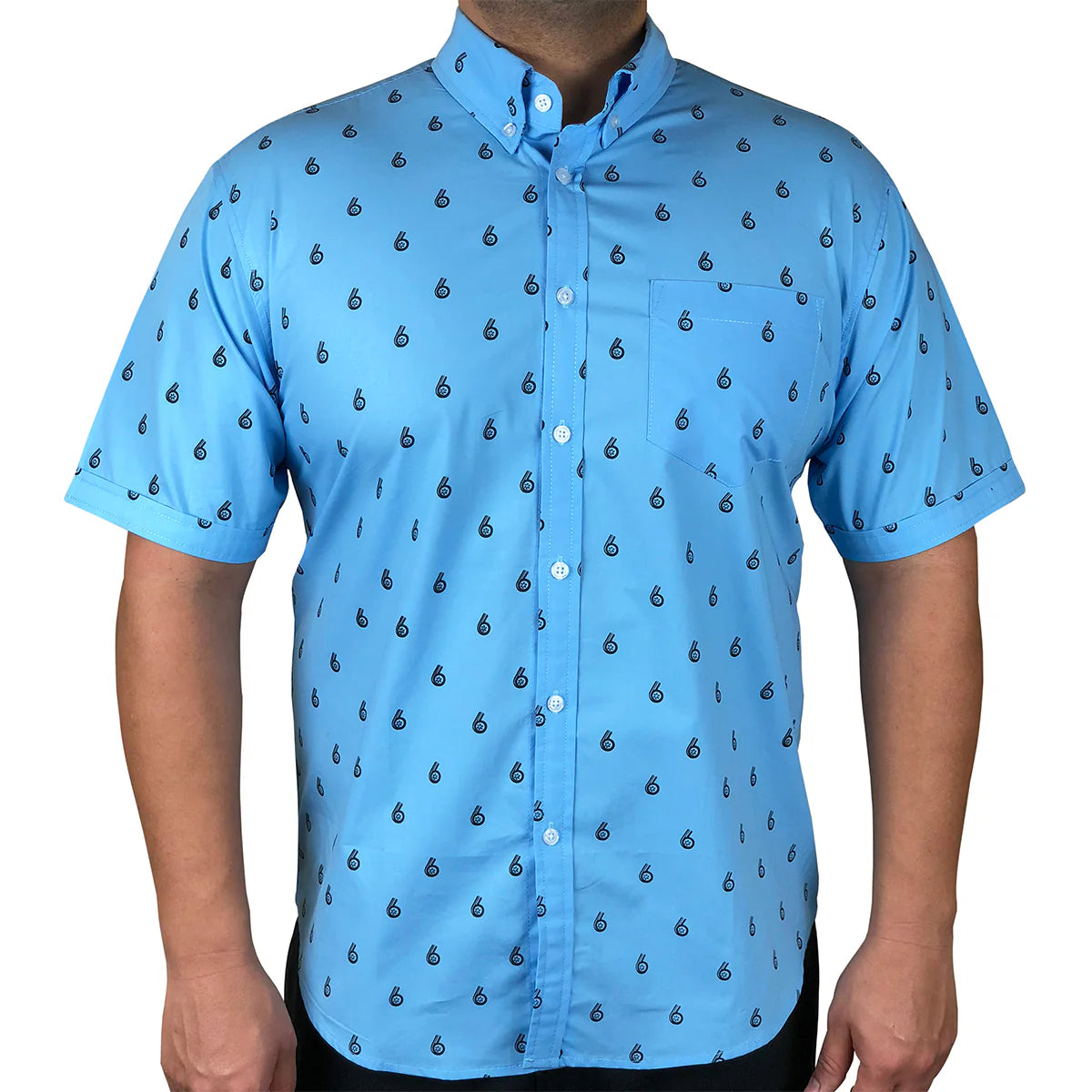 Boosted Status Turbo Button-Front Shirt (Blue)