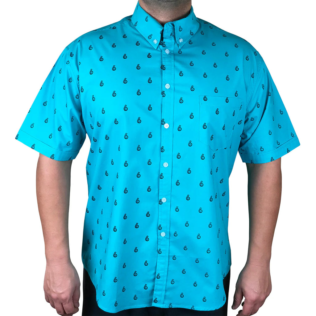 Boosted Status Turbo Button-Front Shirt (Teal)
