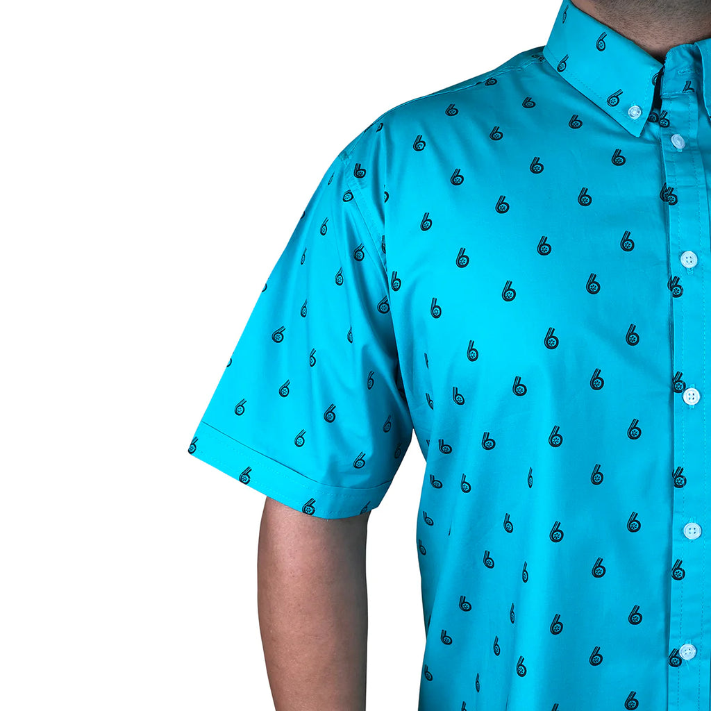 Boosted Status Turbo Button-Front Shirt (Teal)