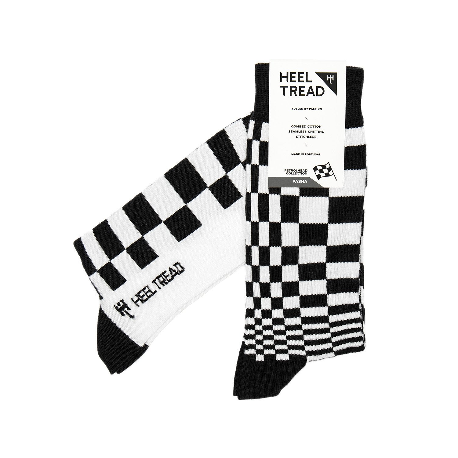 Heel Tread Pasha (Black/White) Socks