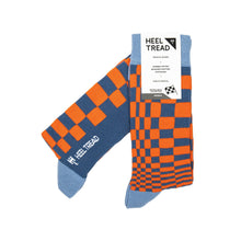 Heel Tread Pasha (Orange/Navy) Socks