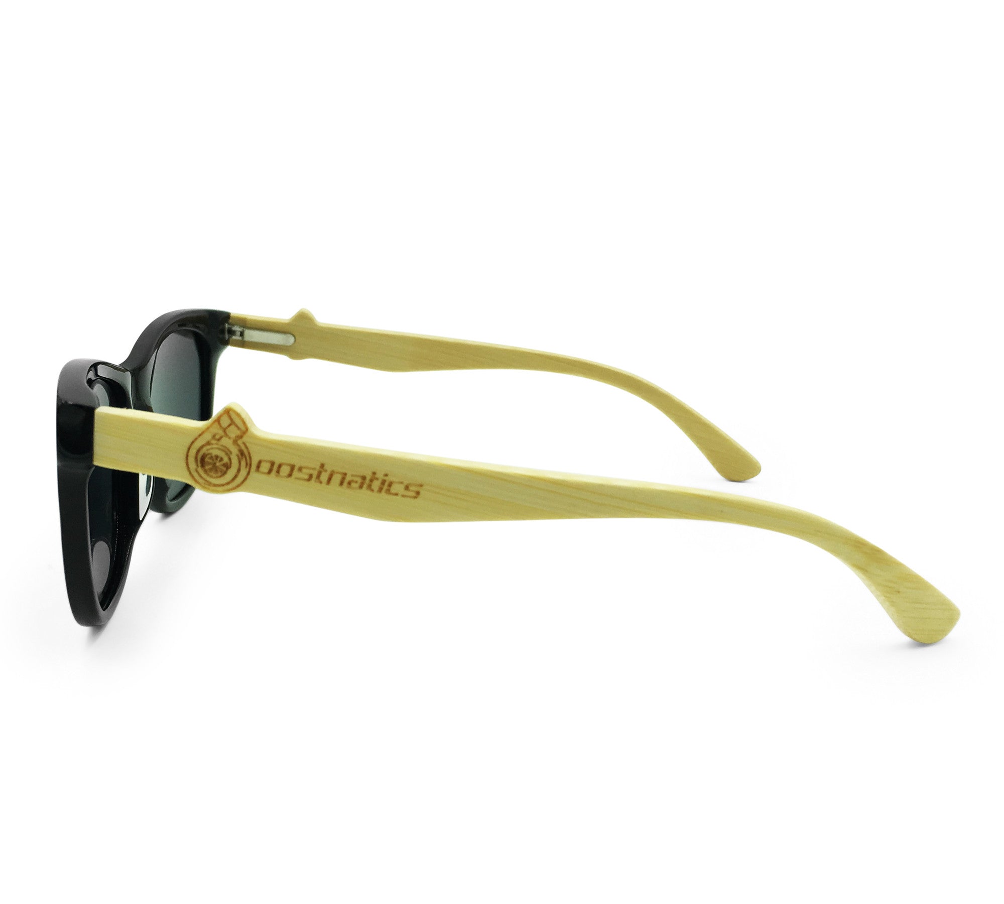 Boostnatics Bamboo Boosted Turbo Shades - Black / Polarized Blue