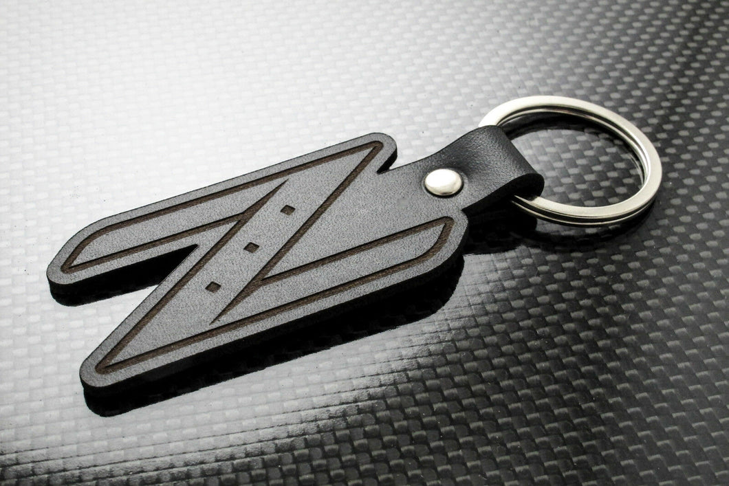 Leather Keychain for Nissan 350Z 'Z' (Symbol)