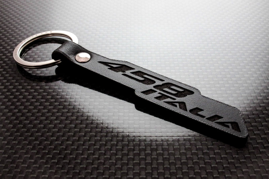 Leather Keychain for Ferrari 458 Italia