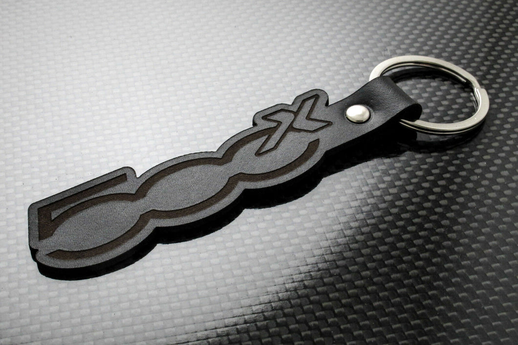 Leather Keychain for FIAT 500X