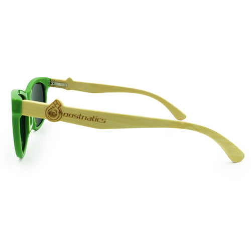 Boostnatics Bamboo Boosted Turbo Shades - Green / Polarized Black