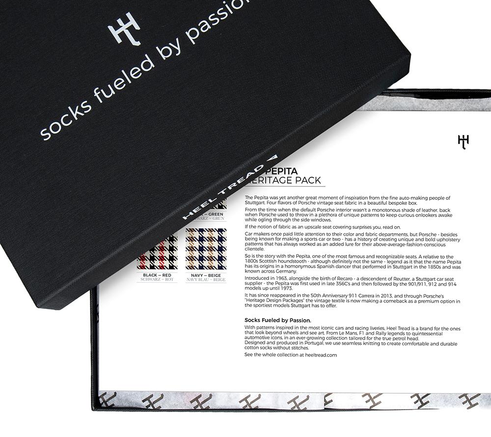 Heel Tread Socks - Pepita Heritage Pack