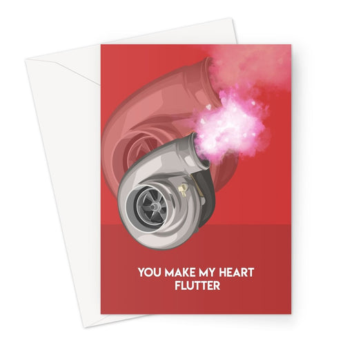 Turbo Heart Flutter Greeting Card (V1)