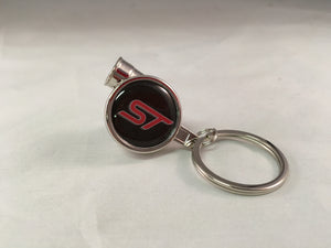 Spinning Turbo Keychain - Ford ST Logo