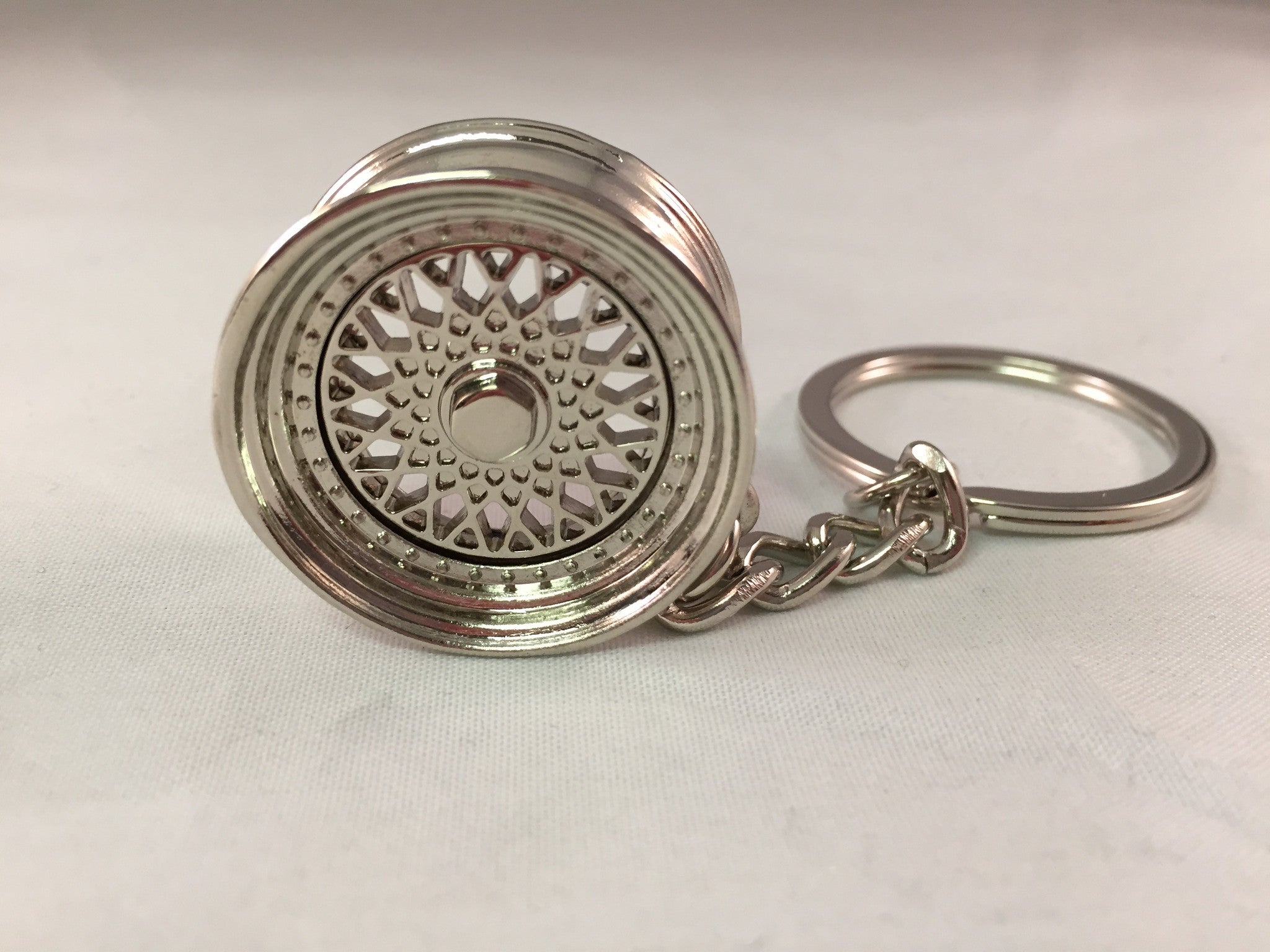 BBS Alloy Wheel Keychain - Silver