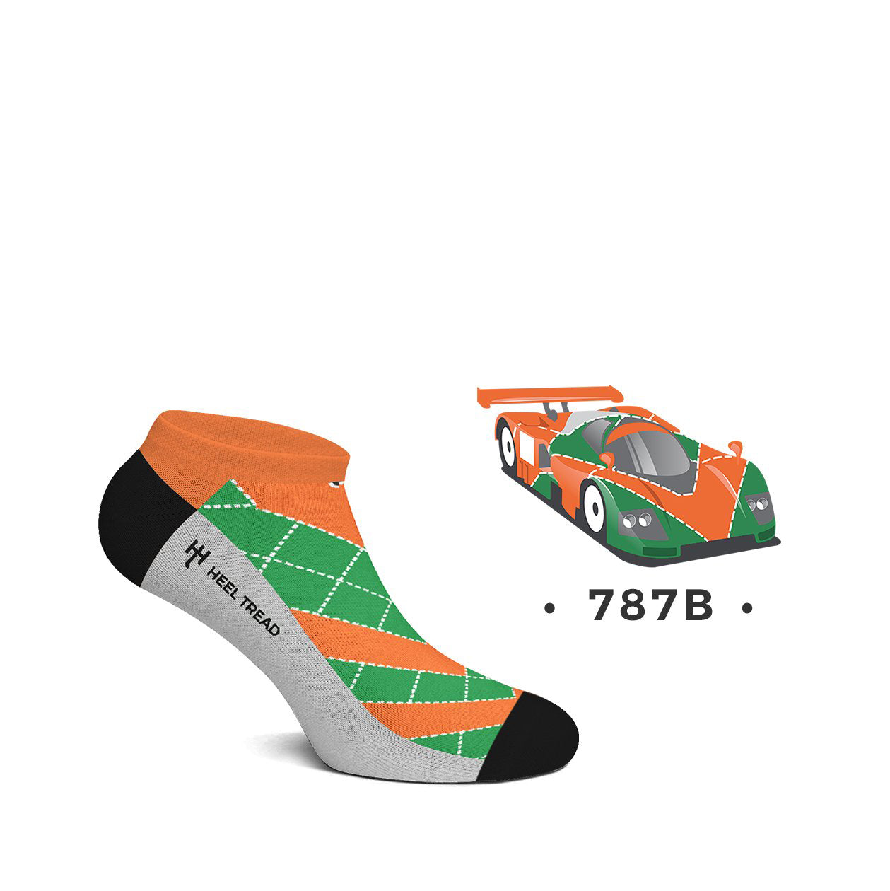 Heel Tread 787B Ankle Socks