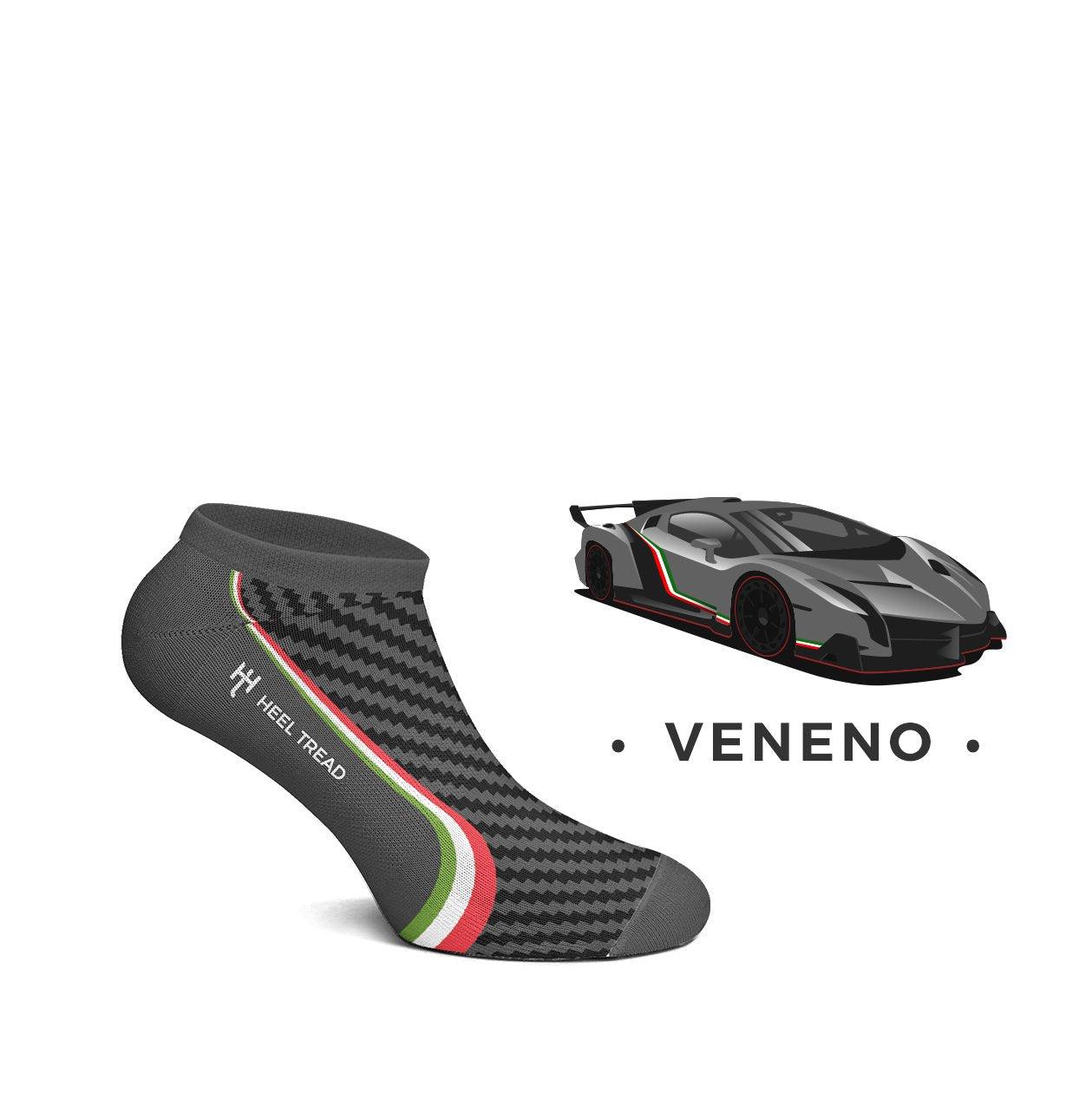 Heel Tread Veneno Ankle Socks