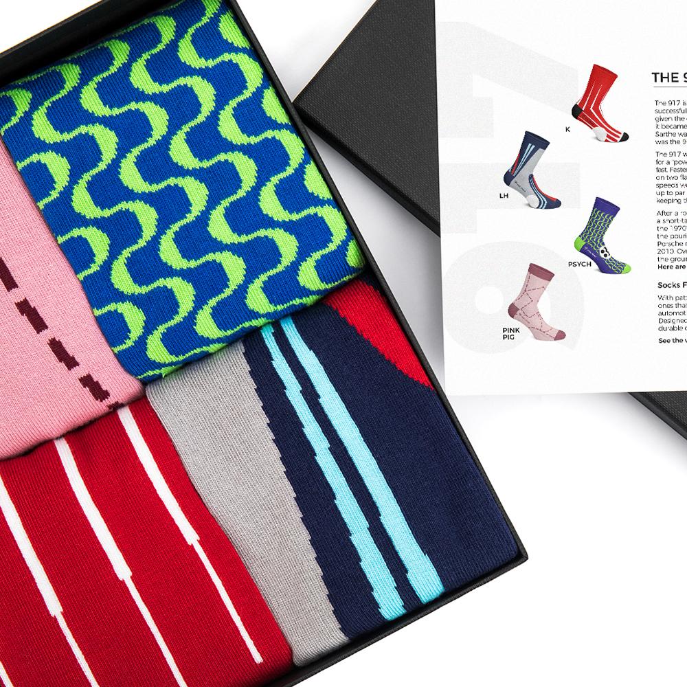 Heel Tread Socks - 917 Pack - Racing Legends