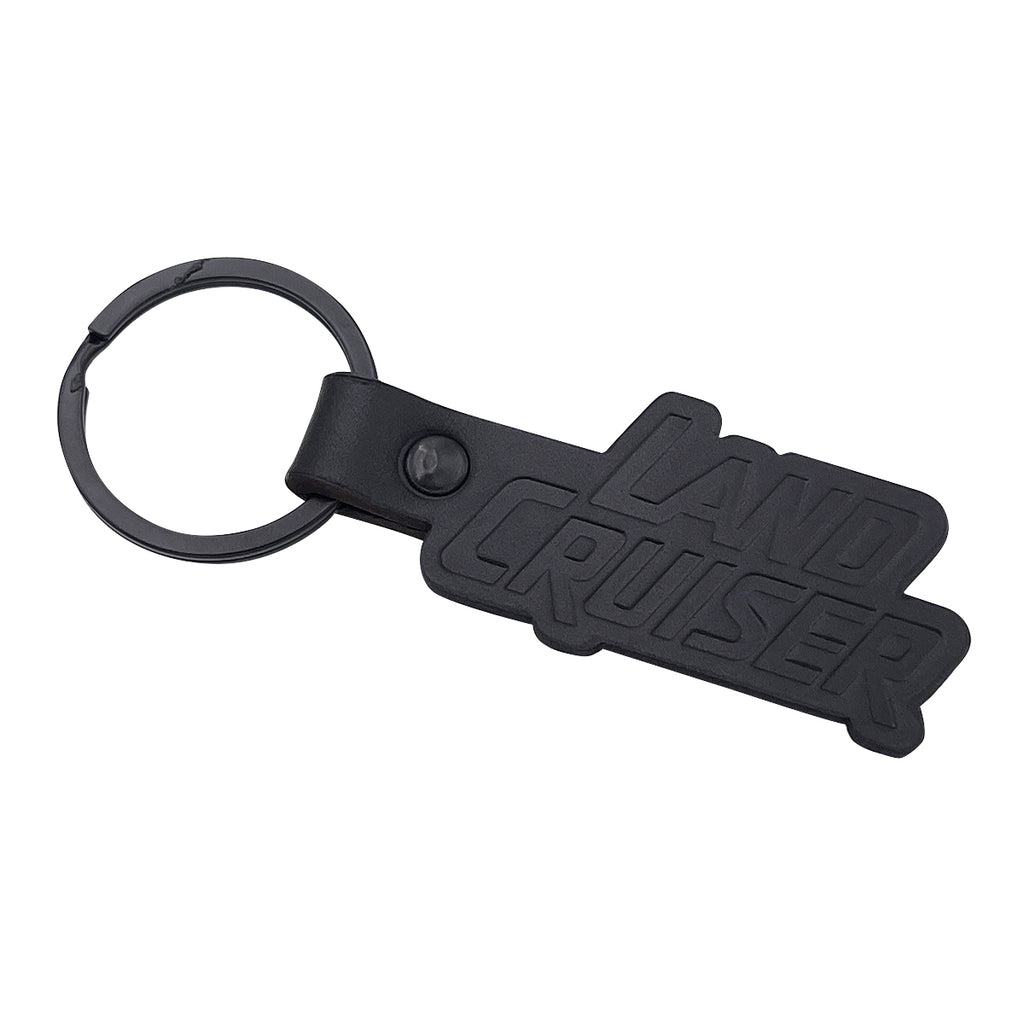 Embossed Leather Keychain for Land Cruiser