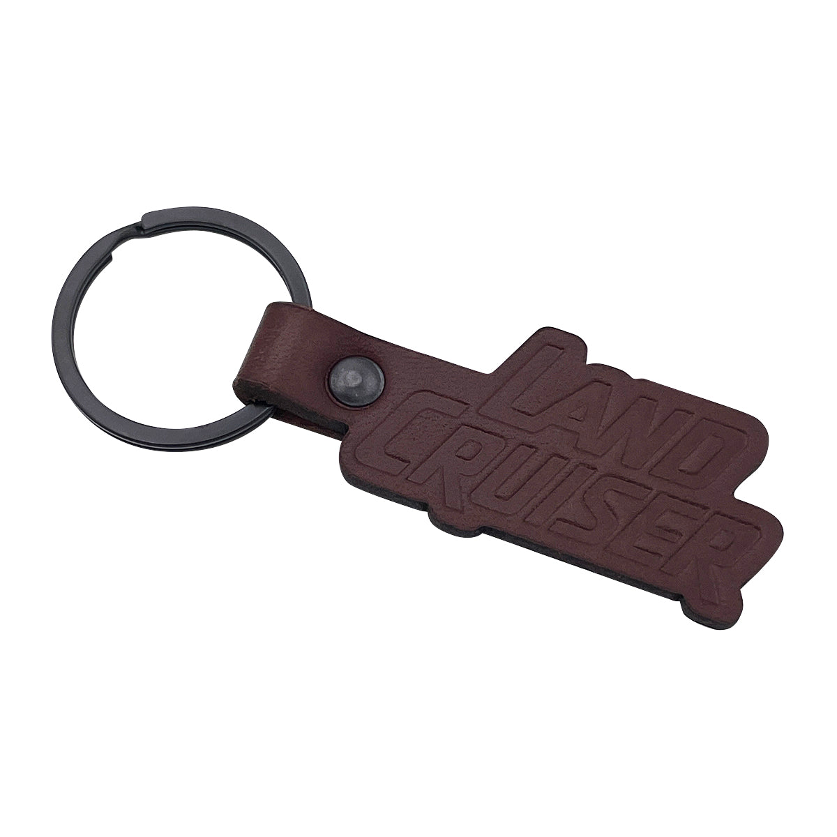 Embossed Leather Keychain for Land Cruiser