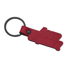 Embossed Leather Keychain for Land Cruiser