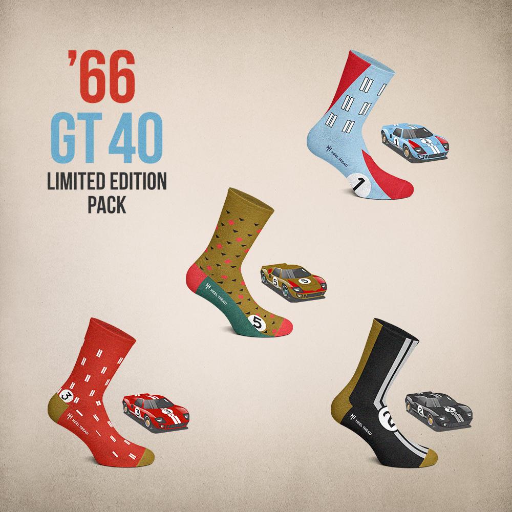 Heel Tread Socks - '66 GT40 Pack