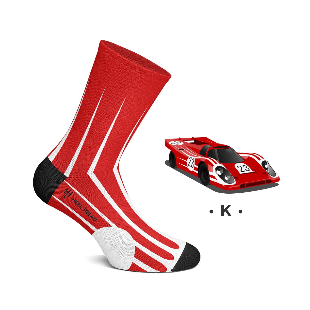 Heel Tread Socks - 917 Pack - Racing Legends