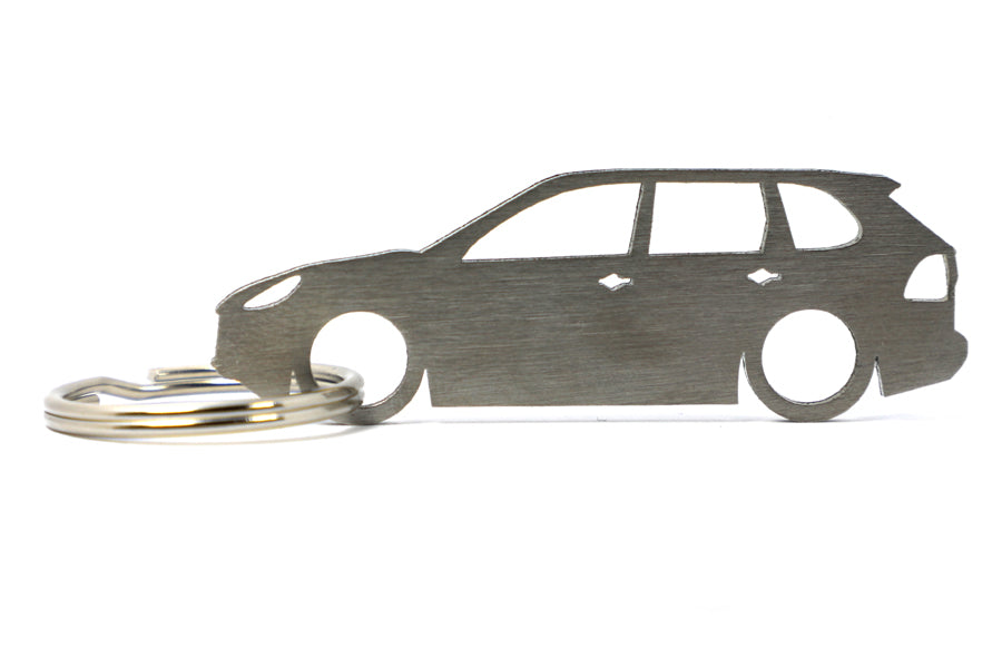 Cayenne (1st Gen 9PA) Turbo Silhouette Keychain