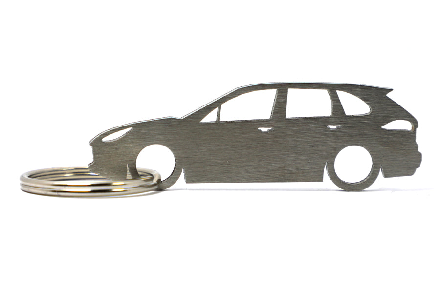 Cayenne (2nd Gen 92A) Turbo Silhouette Keychain