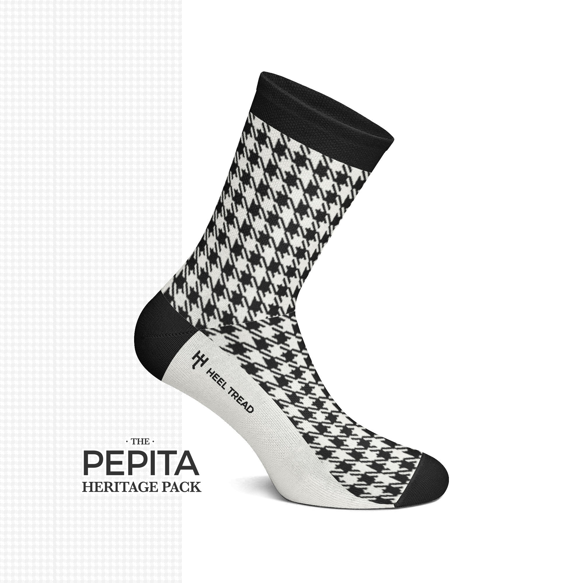 Heel Tread Socks - Pepita Heritage Pack