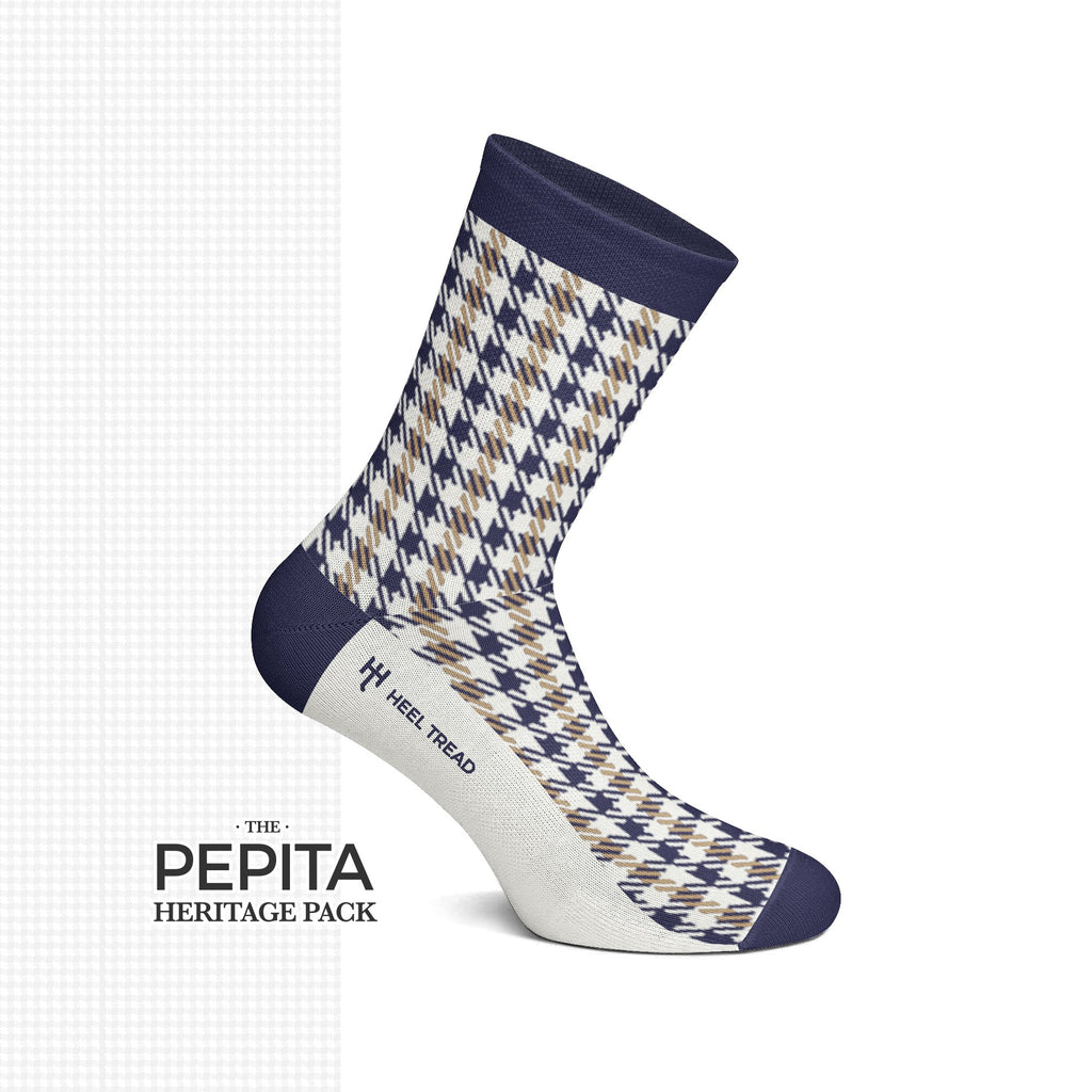 Heel Tread Socks - Pepita Heritage Pack