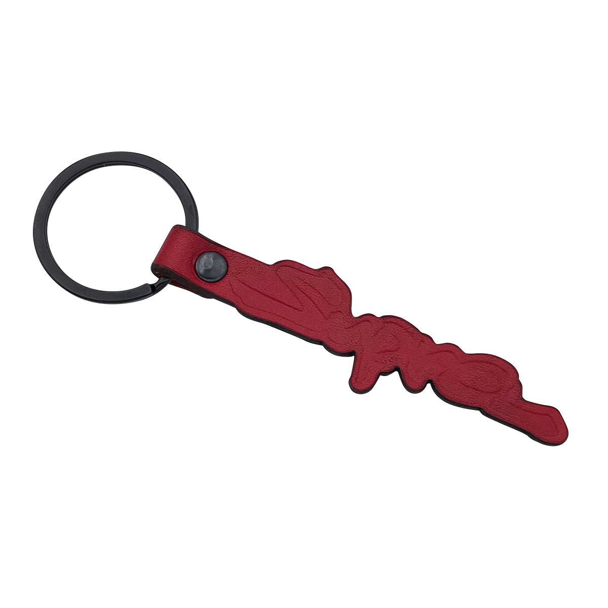 Embossed Leather Keychain for Supra