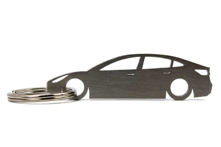 Tesla Model 3 Silhouette Keychain