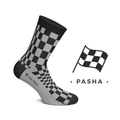 Heel Tread Pasha (Black/Grey) Socks