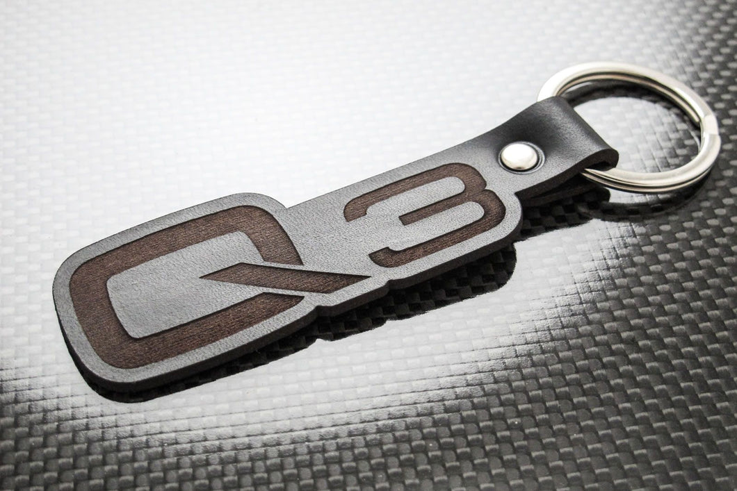 Leather Keychain for Audi Q3