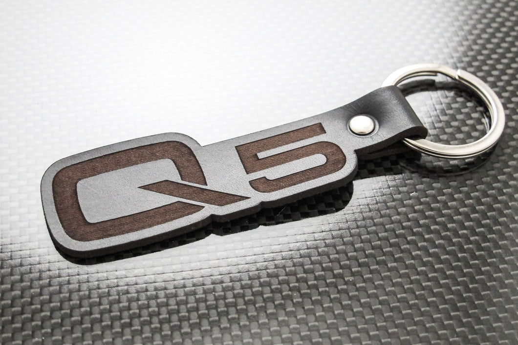 Leather Keychain for Audi Q5