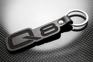 Leather Keychain for Audi Q8
