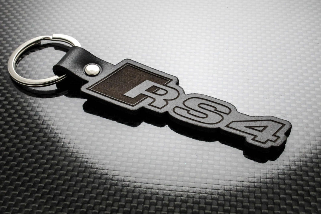 Leather Keychain for Audi RS4