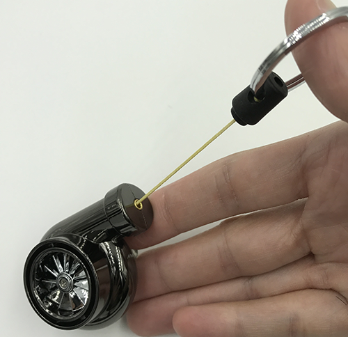 Boostnatics Retractable Turbo Key Reel - Black