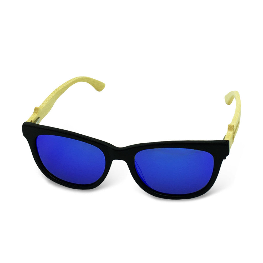 Boostnatics Bamboo Boosted Turbo Shades - Black / Polarized Blue
