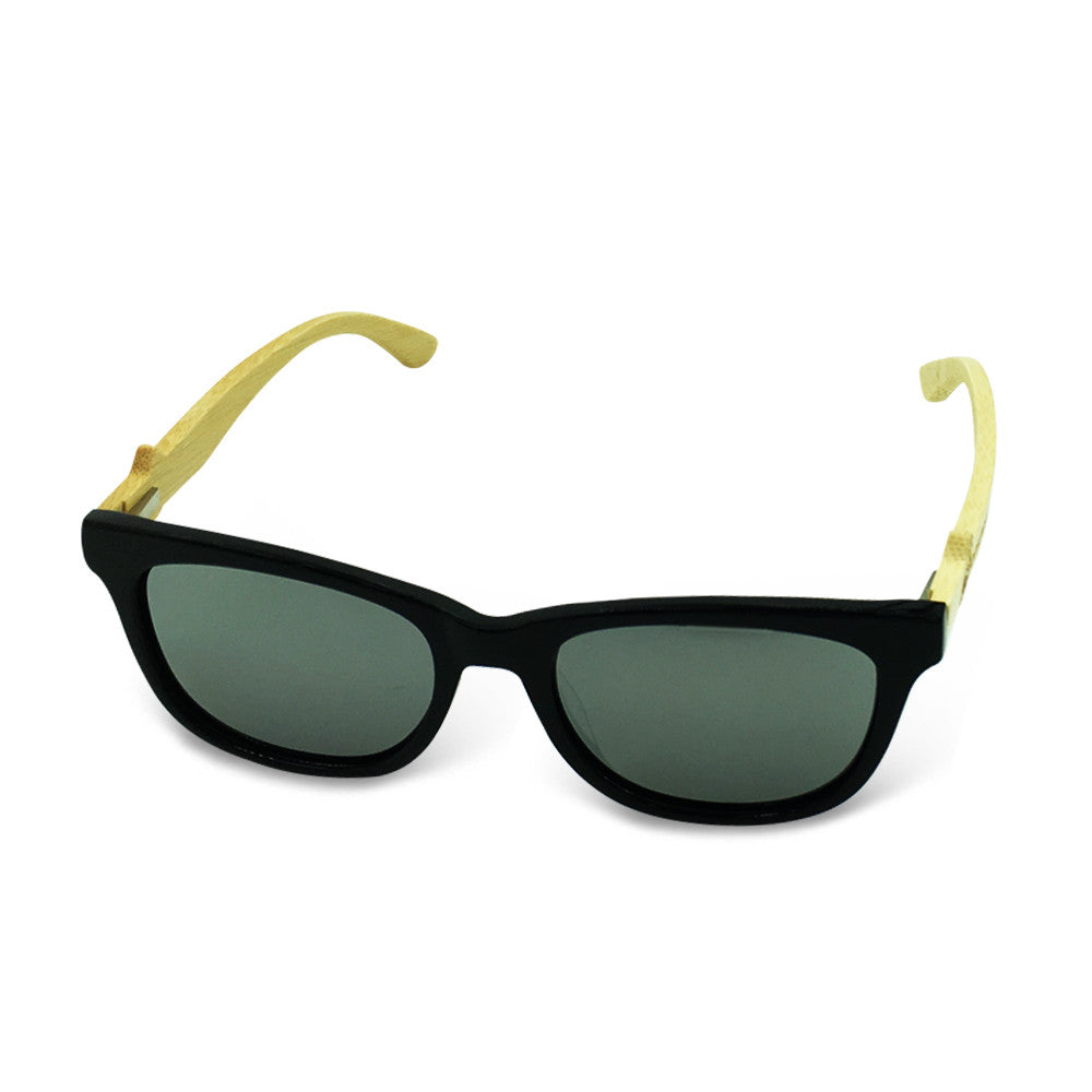 Boostnatics Bamboo Boosted Turbo Shades - Black / Polarized White