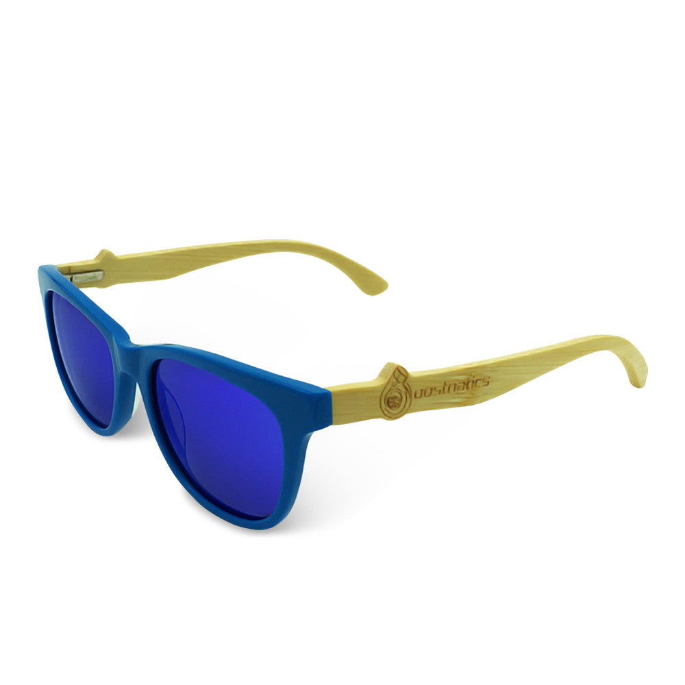 Boostnatics Bamboo Boosted Turbo Shades - Blue / Polarized Blue