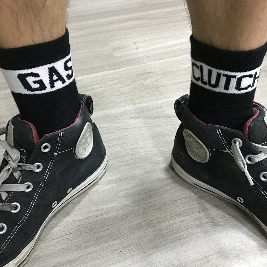 Clutch Gas Mid Top Socks (Black)