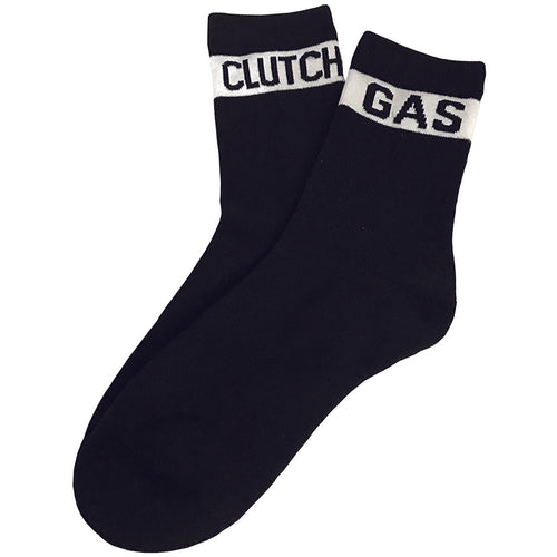 Clutch Gas Mid Top Socks (Black)