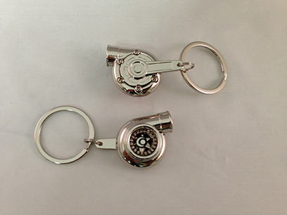 Spinning Turbo Keychain - Chrome