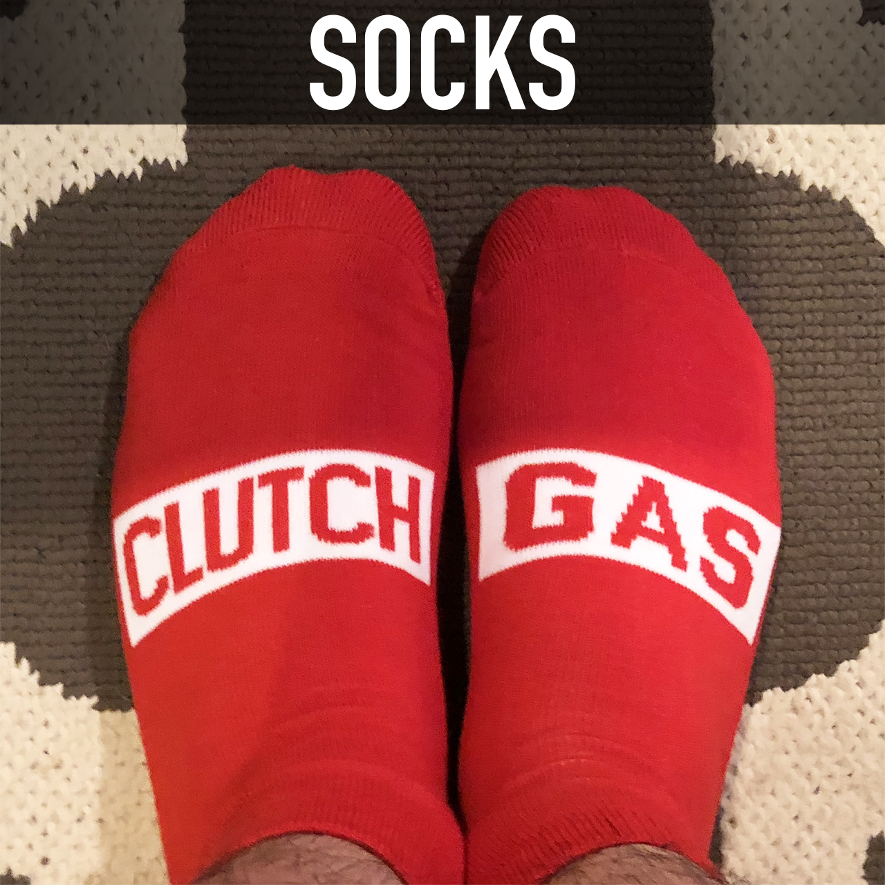 Clutch Gas Ankle Socks (Red)