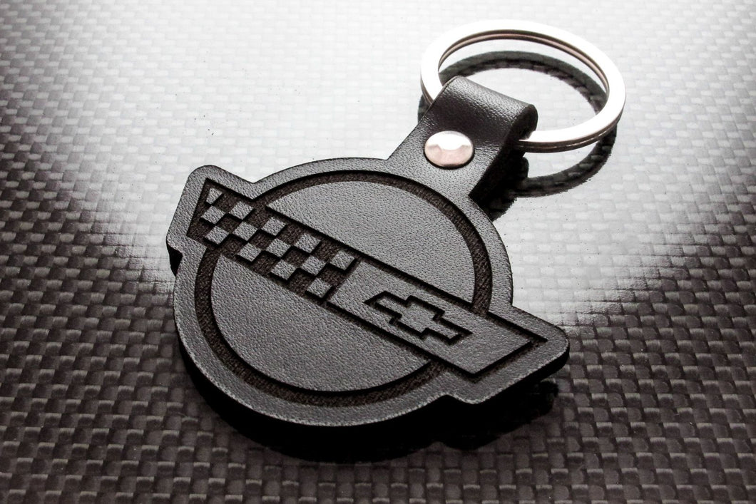 Leather Keychain for Chevrolet Corvette C4