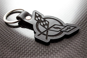 Leather Keychain for Chevrolet Corvette C5