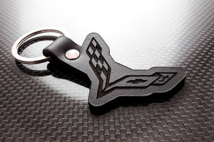 Leather Keychain for Chevrolet Corvette C7