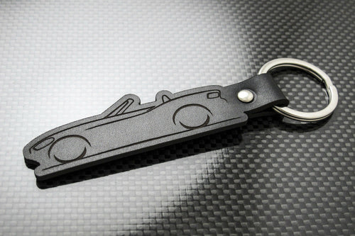Leather Keychain for FIAT 124 Spider