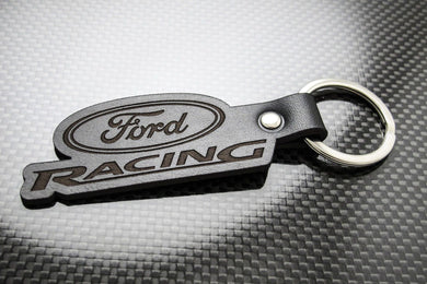 Leather Keychain for Ford Racing