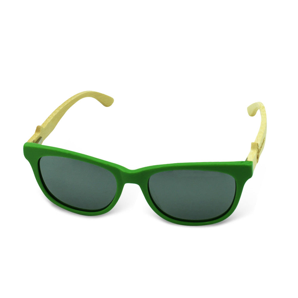 Boostnatics Bamboo Boosted Turbo Shades - Green / Polarized White